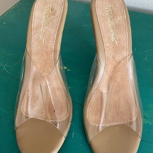 Fabulicious Clear pvc high heels